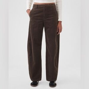 Gap High Rise Corduroy Tapered Ankle Trousers